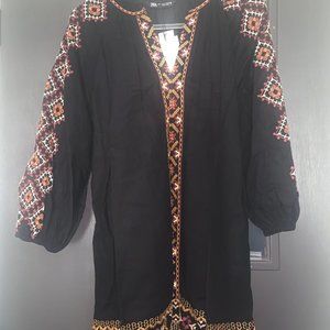 NWT Short Embroidered Boho Zara Dress